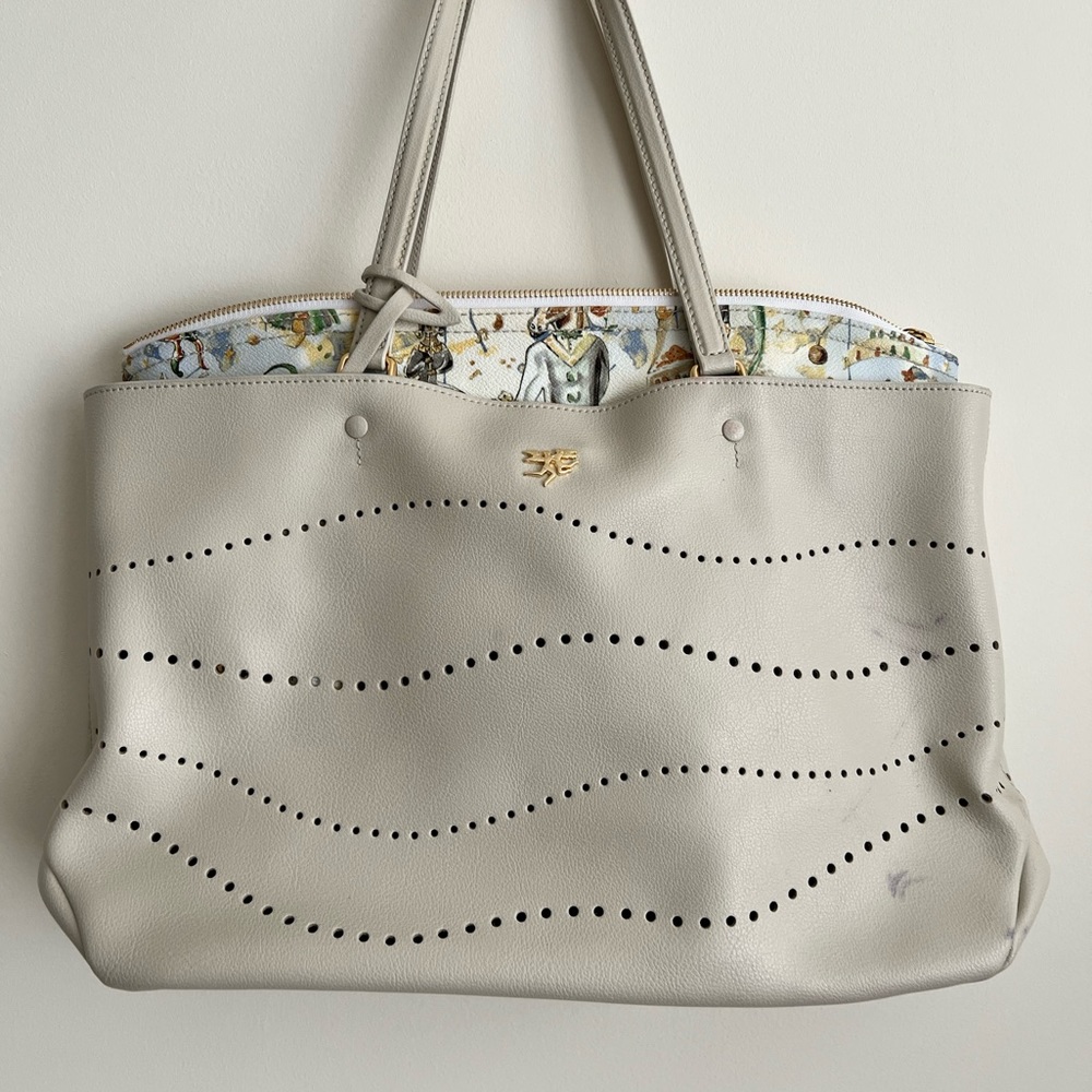 Piero Guidi large leather shoulder bag